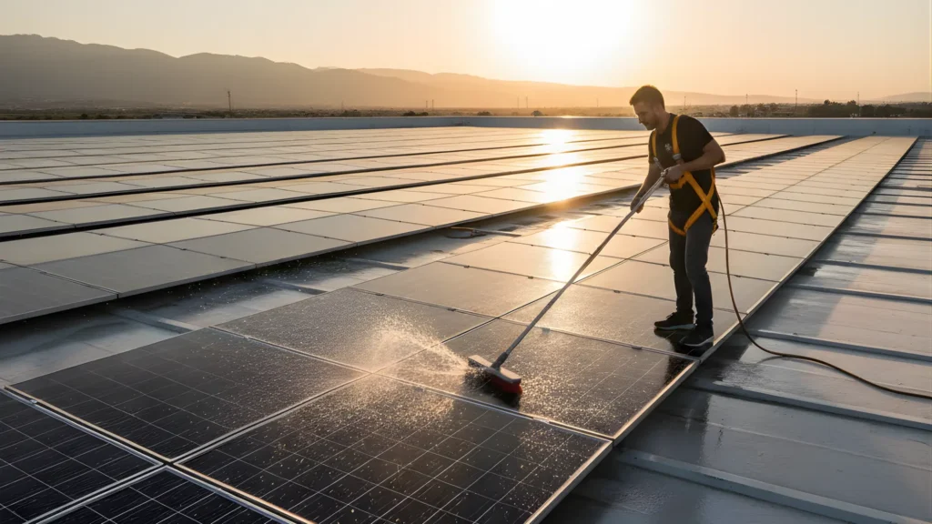 Solar Panel Cleaning and Maintenance