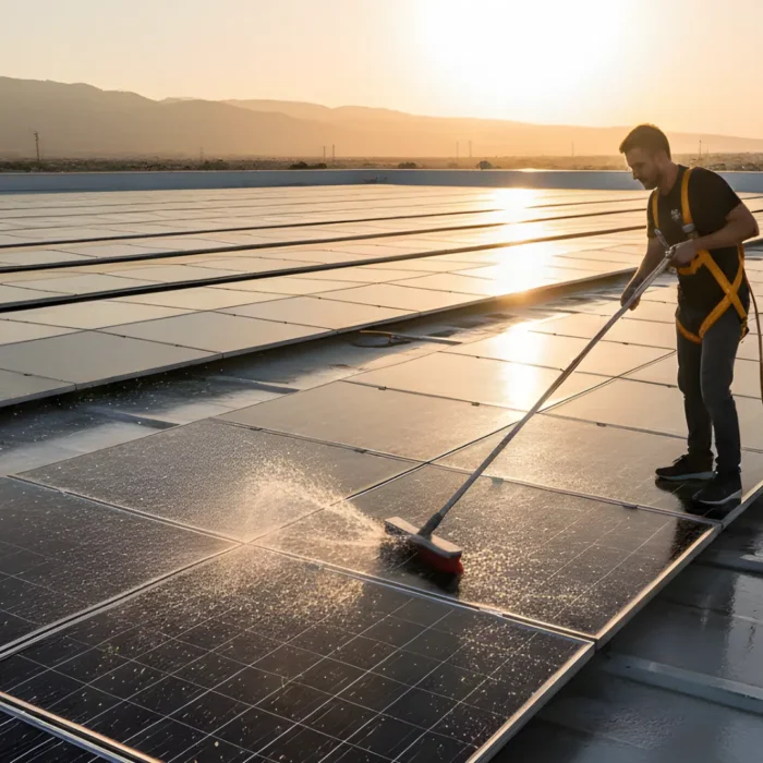 Solar Panel Cleaning and Maintenance